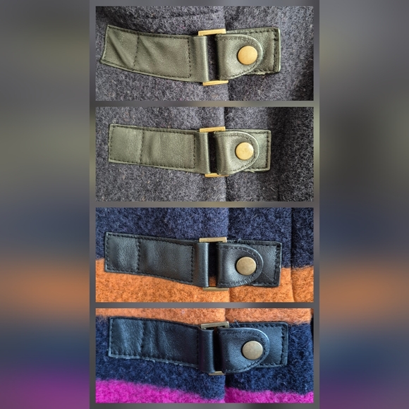 Plenty By Tracy Reese Dusken Wool Funnel Neck Coat Anthropologie Colorblock Sz M - Picture 7 of 16